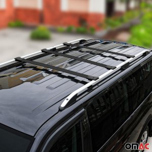 Ford Transit Roof Rack Cross Bars - Omac - Elegance V1 - Black - 2015-2025 Ford Transit Roof Rack Cross Bars - Omac - Elegance V1 - Black - 2015-2025